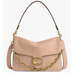 NWT Coach Chain Tabby 30 Shoulder Bag | Blush Pink and Gold